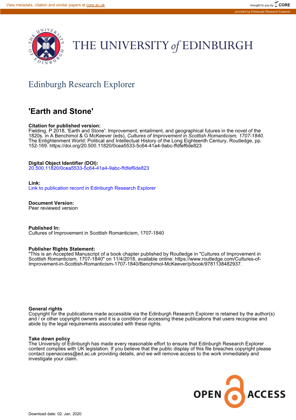 Edinburgh Research Explorer