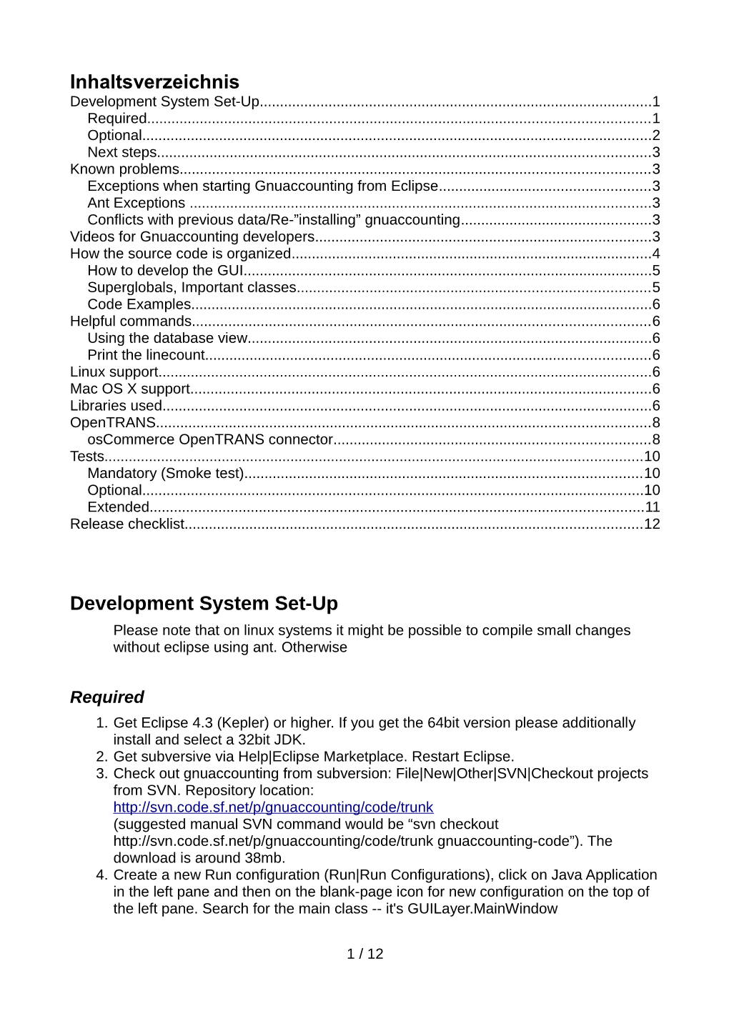 Development System Set-Up