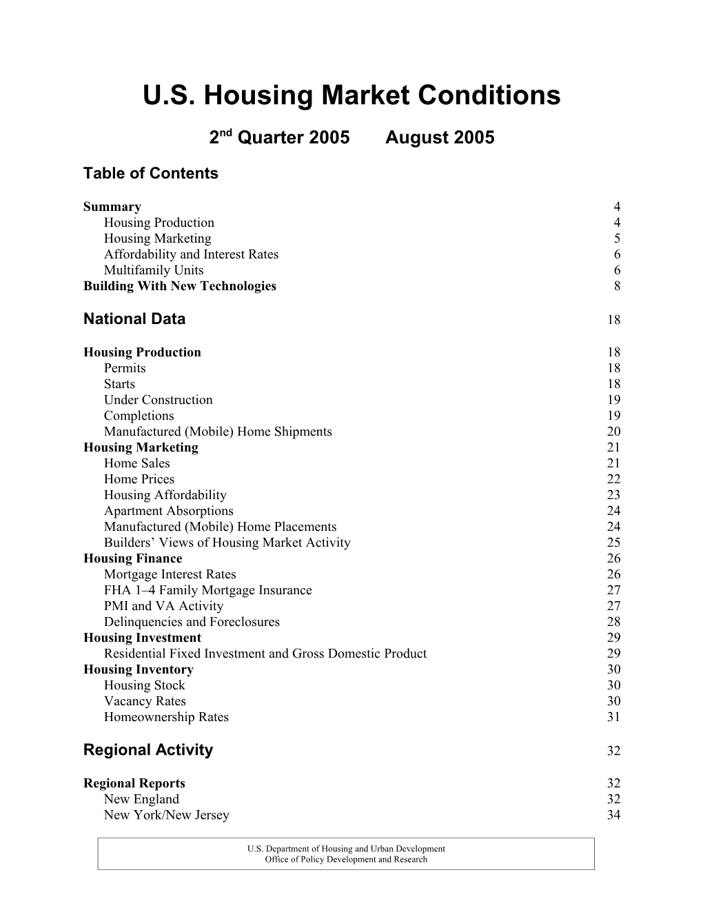 U.S. Housing Market Conditions s1