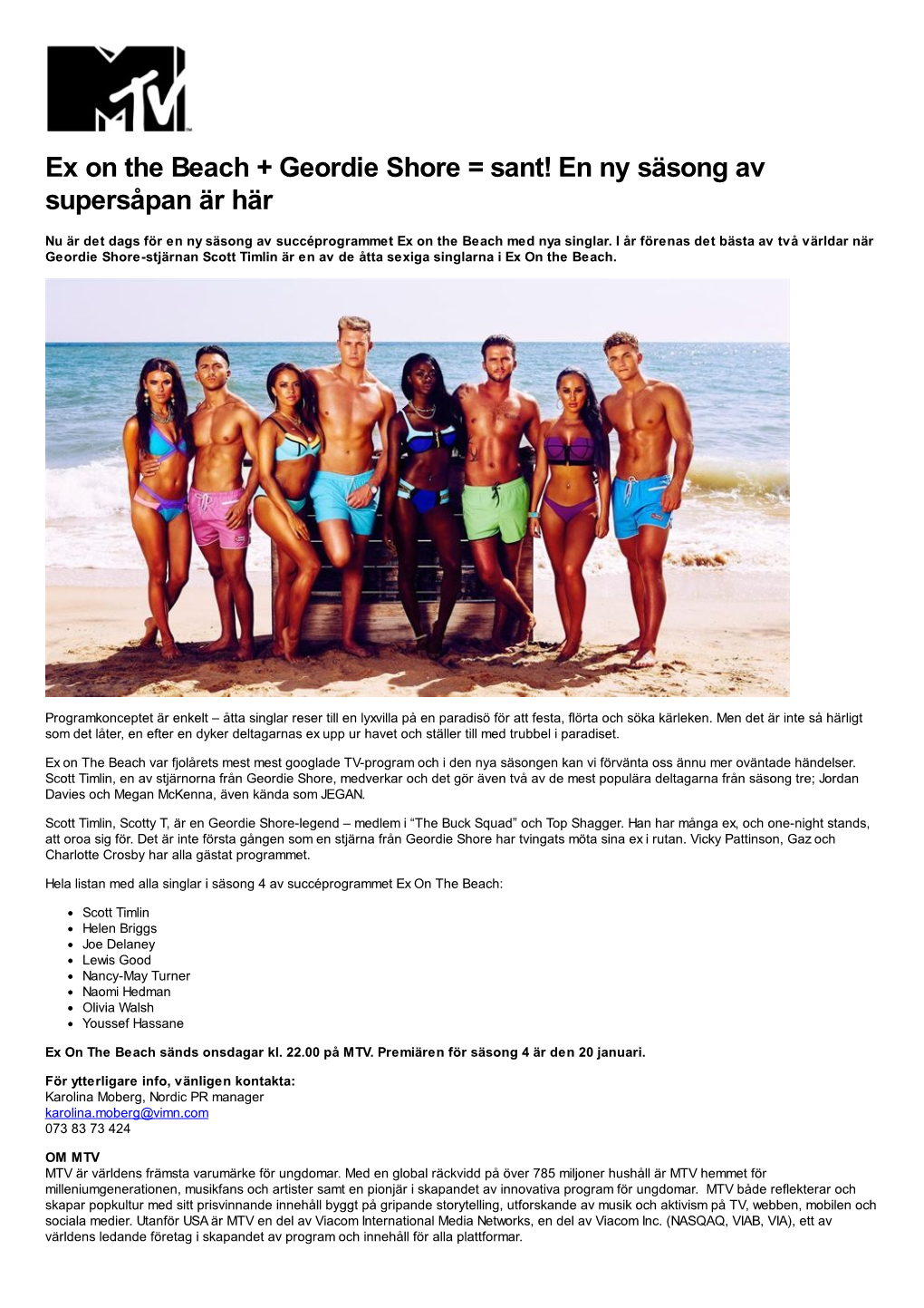 Ex on the Beach + Geordie Shore = Sant! En Ny Säsong Av Supersåpan Är Här