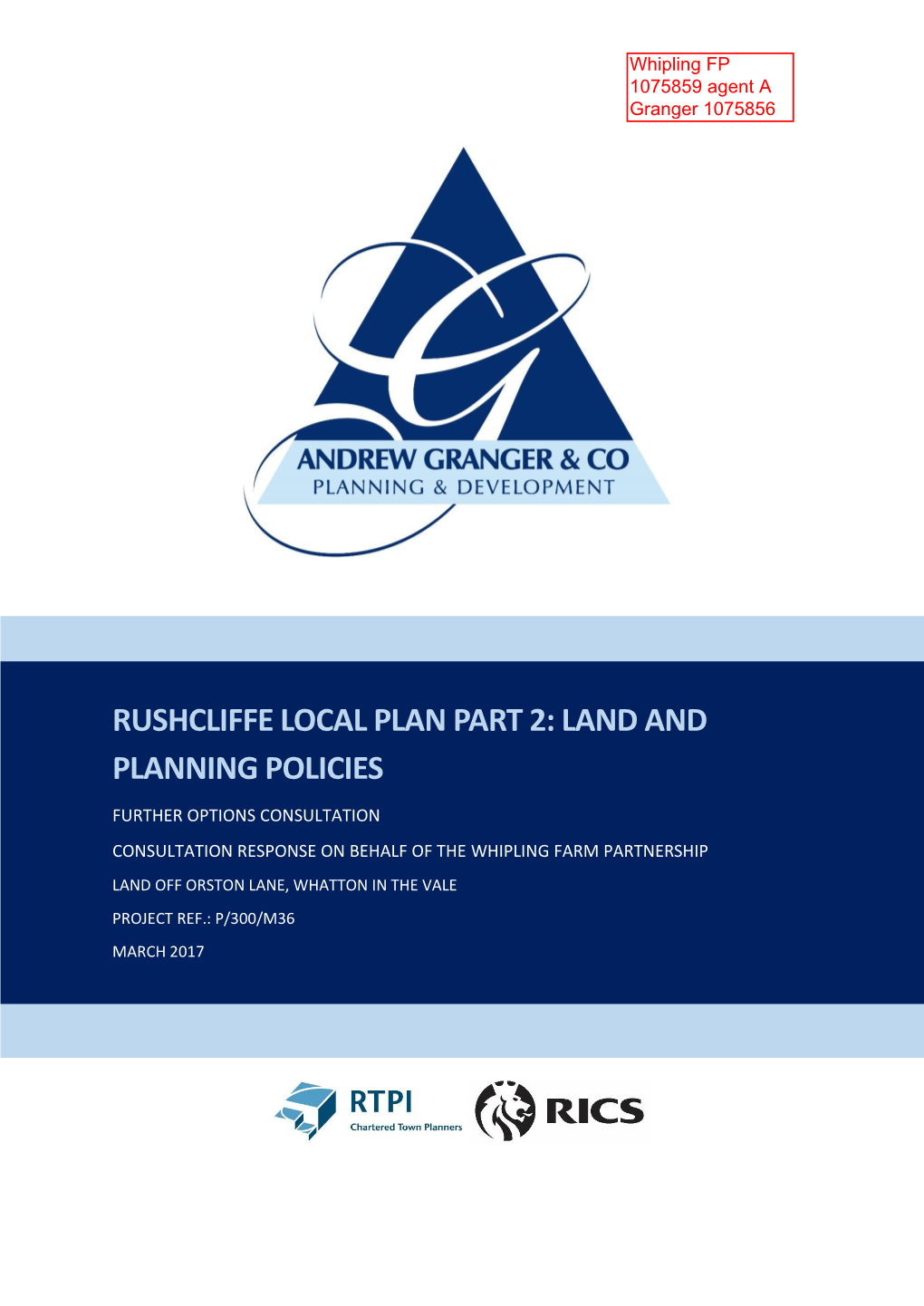 Rushcliffe Local Plan Part 2: Land and Planning Policies