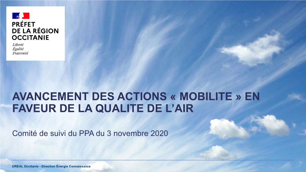 Mobilite » En Faveur De La Qualite De L’Air