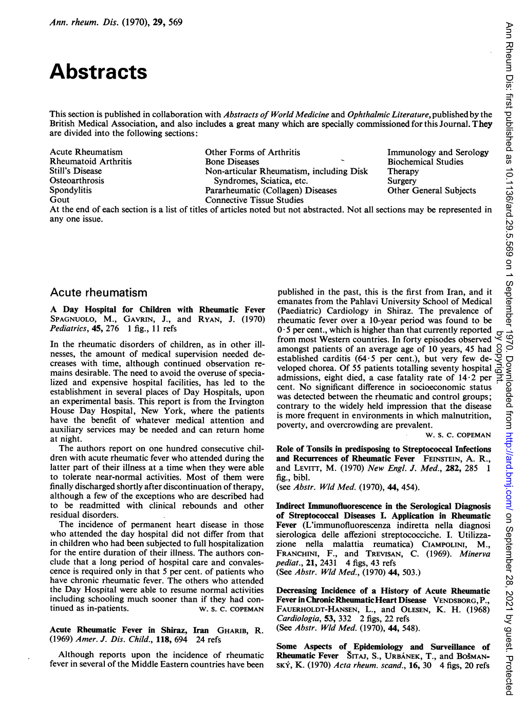 Acute Rheumatism