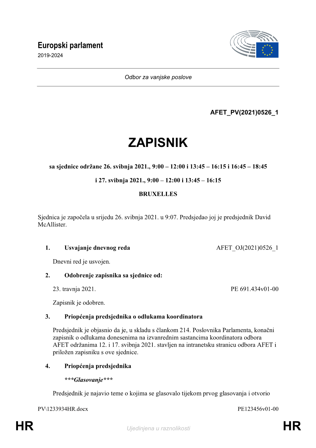 Hr Hr Zapisnik