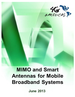 MIMO and Smart Antennas for Mobile Broadband Systems - October 2012 - All Rights Reserved