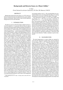 Backgrounds and Detector Issues at a Muon Collider 