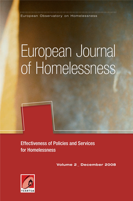 European Journal of Homelessness