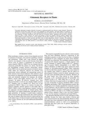 Glutamate-Receptors-In-Plants-1.Pdf