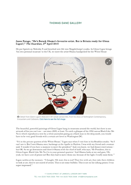 Jason Farago, “He's Barack Obama's Favourite Artist. but Is Britain Ready