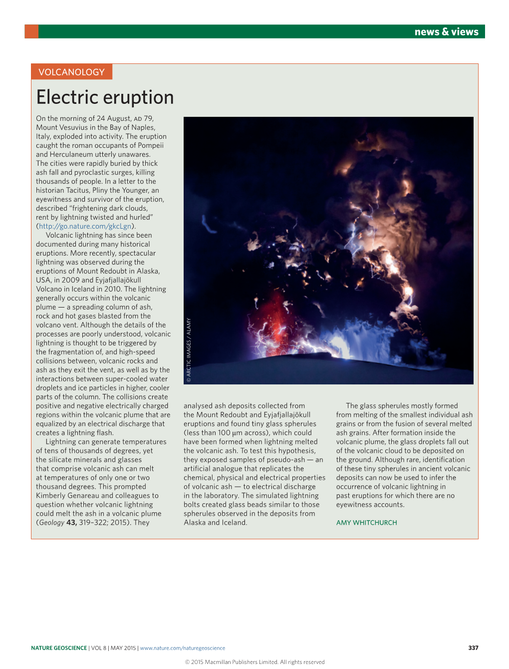 Volcanology: Electric Eruption