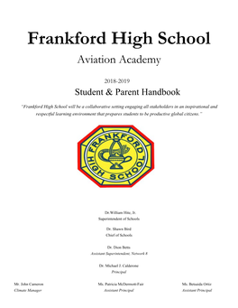 Frankford High School Aviation Academy