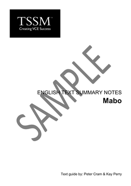 English Text Summary Notes