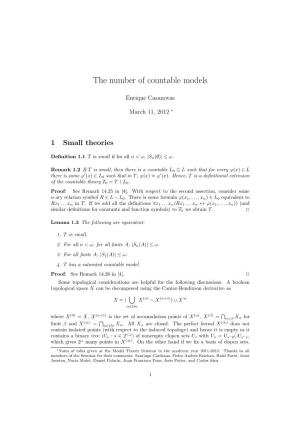 The Number of Countable Models