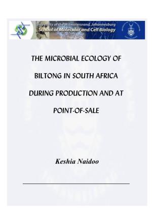 The Microbial Ecology of Biltong in South Africa During Production And
