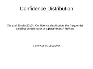 Confidence Distribution