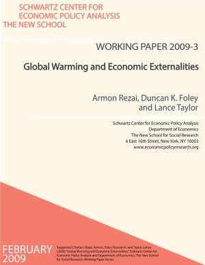 Global Warming and Economic Externalities