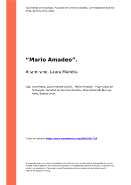 “Mario Amadeo”