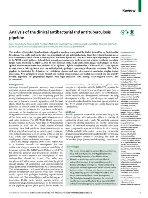 Analysis of the Clinical Antibacterial and Antituberculosis Pipeline