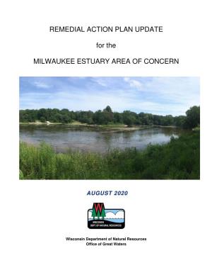Remedial Action Plan Update for the Milwaukee Estuary Area of Concern August 2020