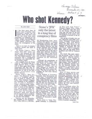 Who Shot Kennedy?