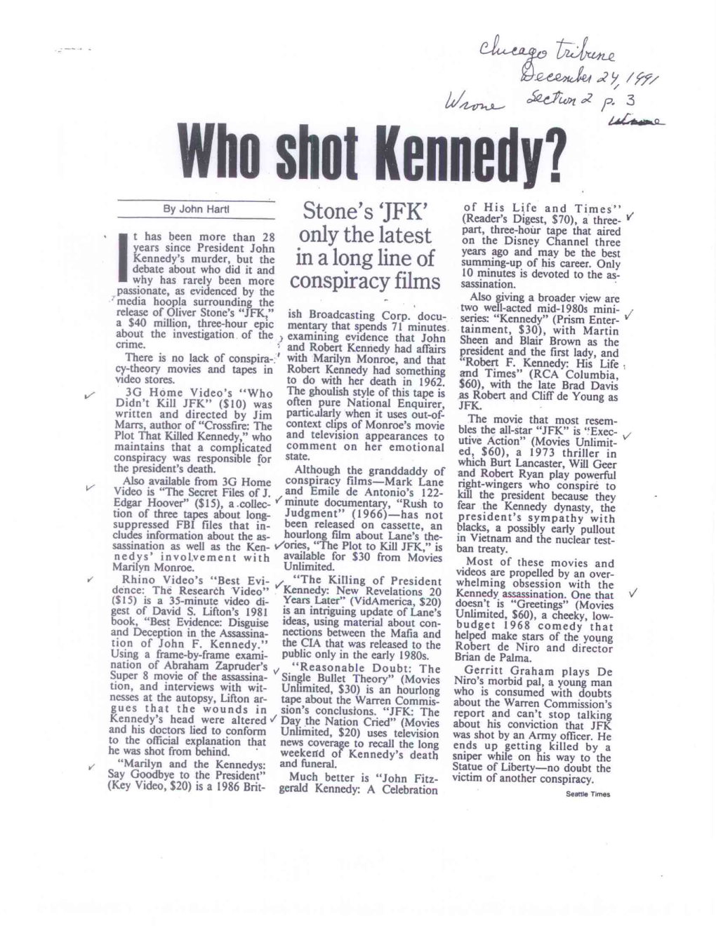 Who Shot Kennedy?