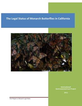 Legal Status of California Monarchs