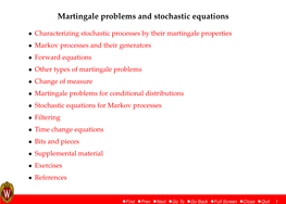 Martingale Problems and Stochastic Equations