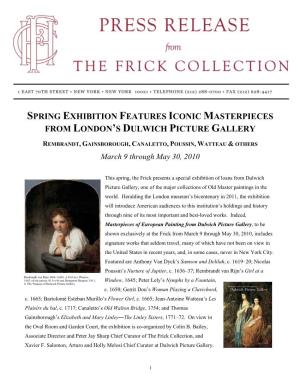 Masterpieces of European Painting from Dulwich Picture Gallery
