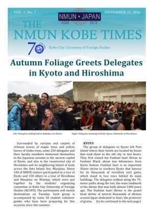 NMUN KOBE TIMES Kobe City University of Foreign Studies
