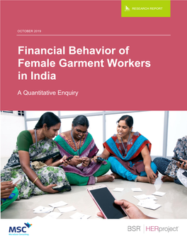 Financial Behavior of Female Garment
