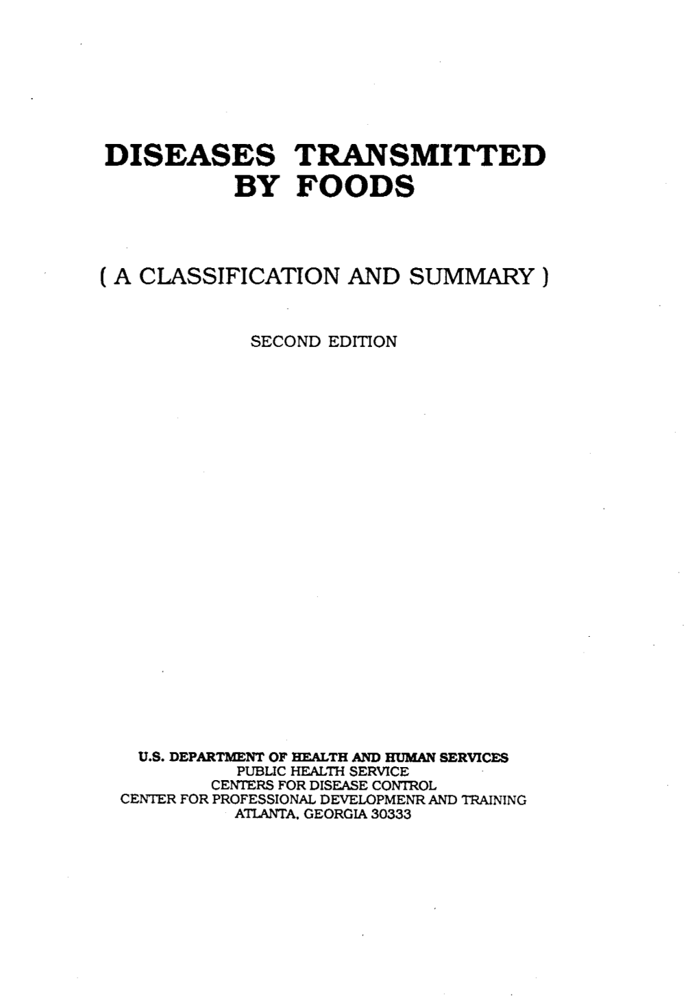 Diseases Tiunsmitted by Foods