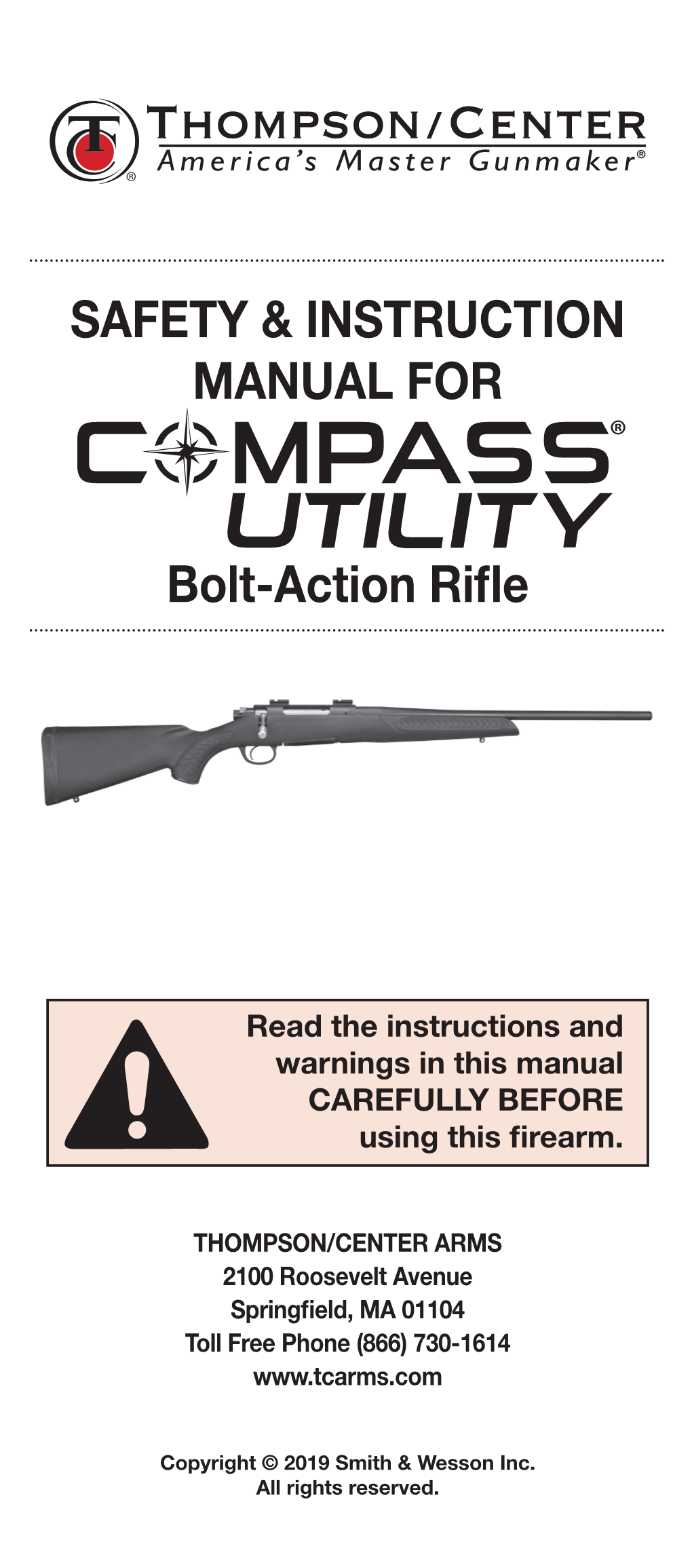 SAFETY & INSTRUCTION MANUAL for Bolt-Action Rifle