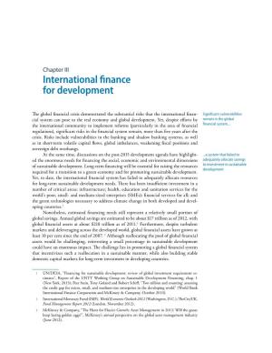 International Finance for Development