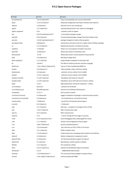 R 3.1 Open Source Packages