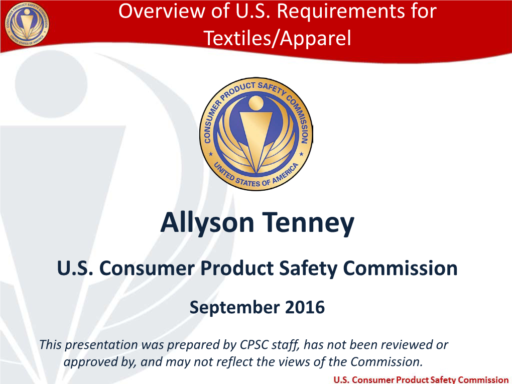 U.S. Consumer Product Safety Commission