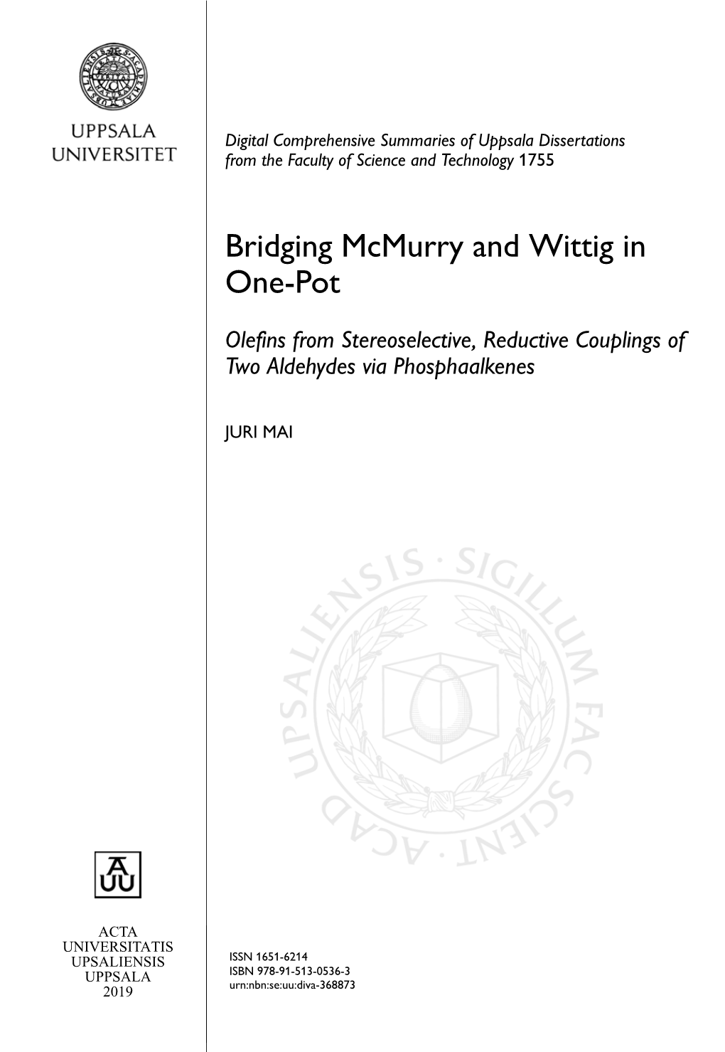 Bridging Mcmurry and Wittig in One-Pot
