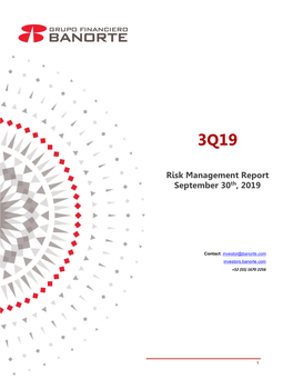 Risk Management Report September 30Th, 2019