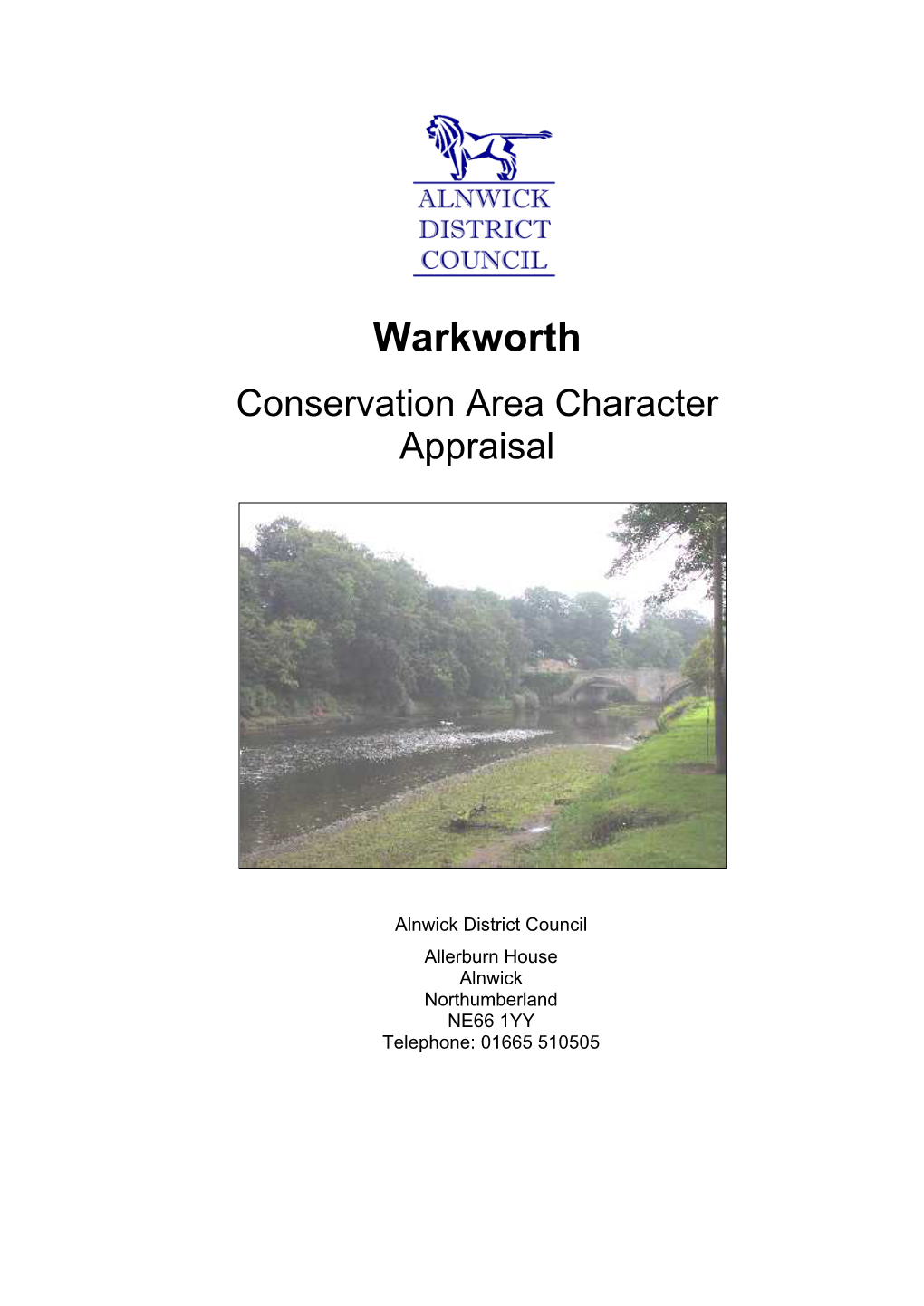 Warkworth Conservation Area Appraisal Page 1