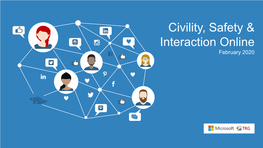 Civility, Safety & Interaction Online