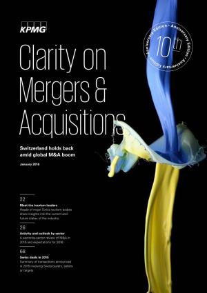 Clarity on Mergers & Acquisition