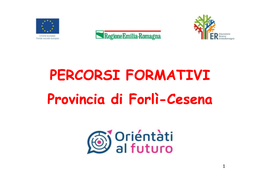 Percorsi Formativi Provincia Di Forlì Cesena