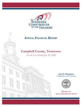 Campbell County Annual Financial Report 2020