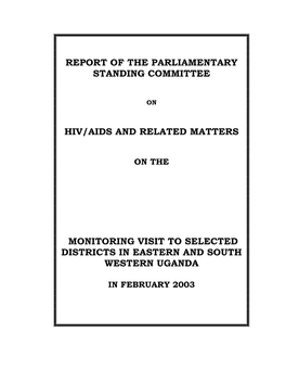 Monitoring Visit in Uganda