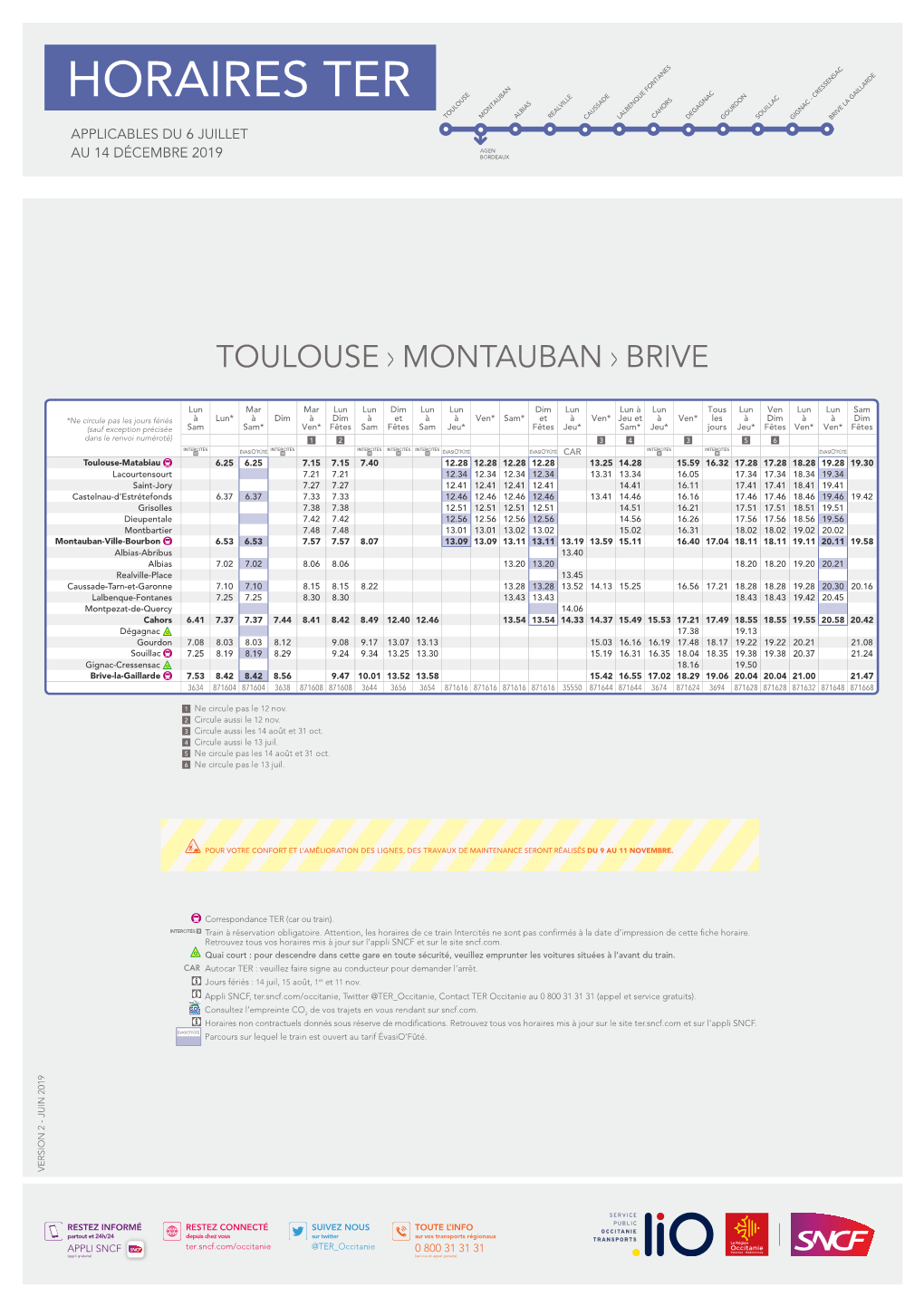 Horaires Ter