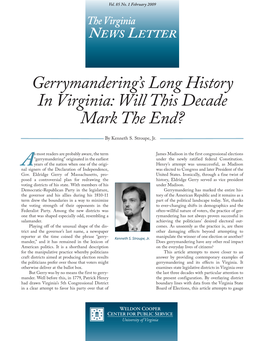 Gerrymandering's Long History in Virginia