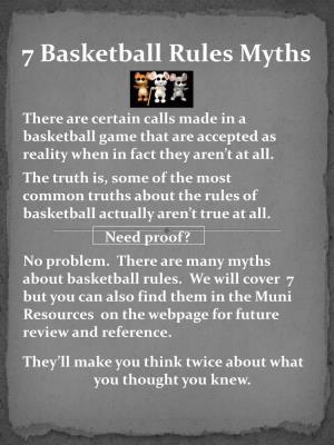 7 Basketball Rules Myths