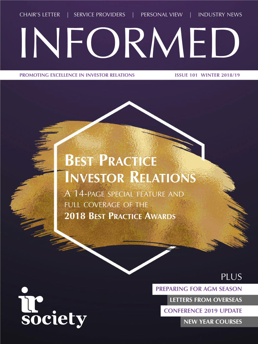Best Practice Investor Relations a 14-Page Special Feature and Full Coverage of the 2018 Best Practice Awards