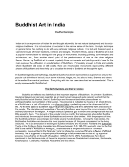 Buddhist Art in India