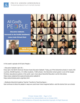 Pacific Union “All God's People,”