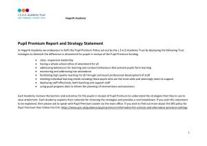Pupil Premium Report and Strategy Statement